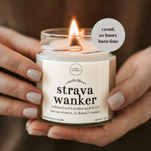 Load image into Gallery viewer, Strava Wanker Candle, Funny Running Gift
