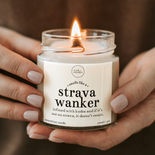 Load image into Gallery viewer, Strava Wanker Candle, Funny Running Gift
