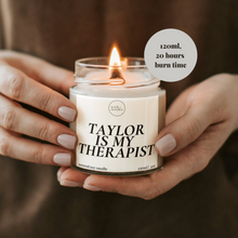 Load image into Gallery viewer, Taylor Swift Is My Therapist Candle, Swiftie Gifts
