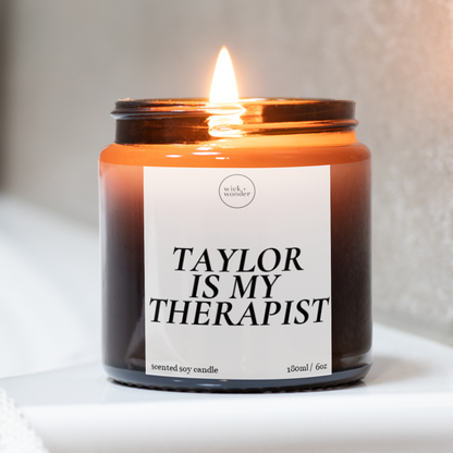 Taylor Swift Is My Therapist Candle, Swiftie Gifts