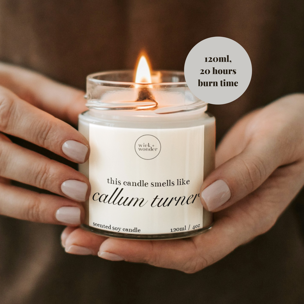 Smells Like Callum Turner Candle, Celebrity Candles