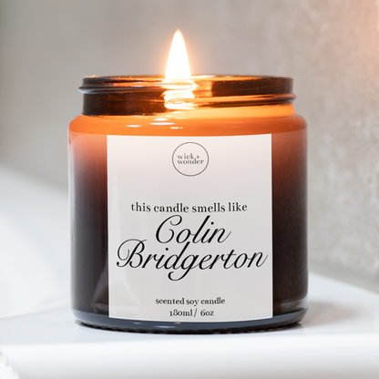 Colin Bridgerton Candle, Bridgerton Gifts, Bridgerton Candle
