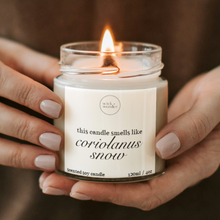 Load image into Gallery viewer, Coriolanus Snow Candle, Hunger Games Gifts

