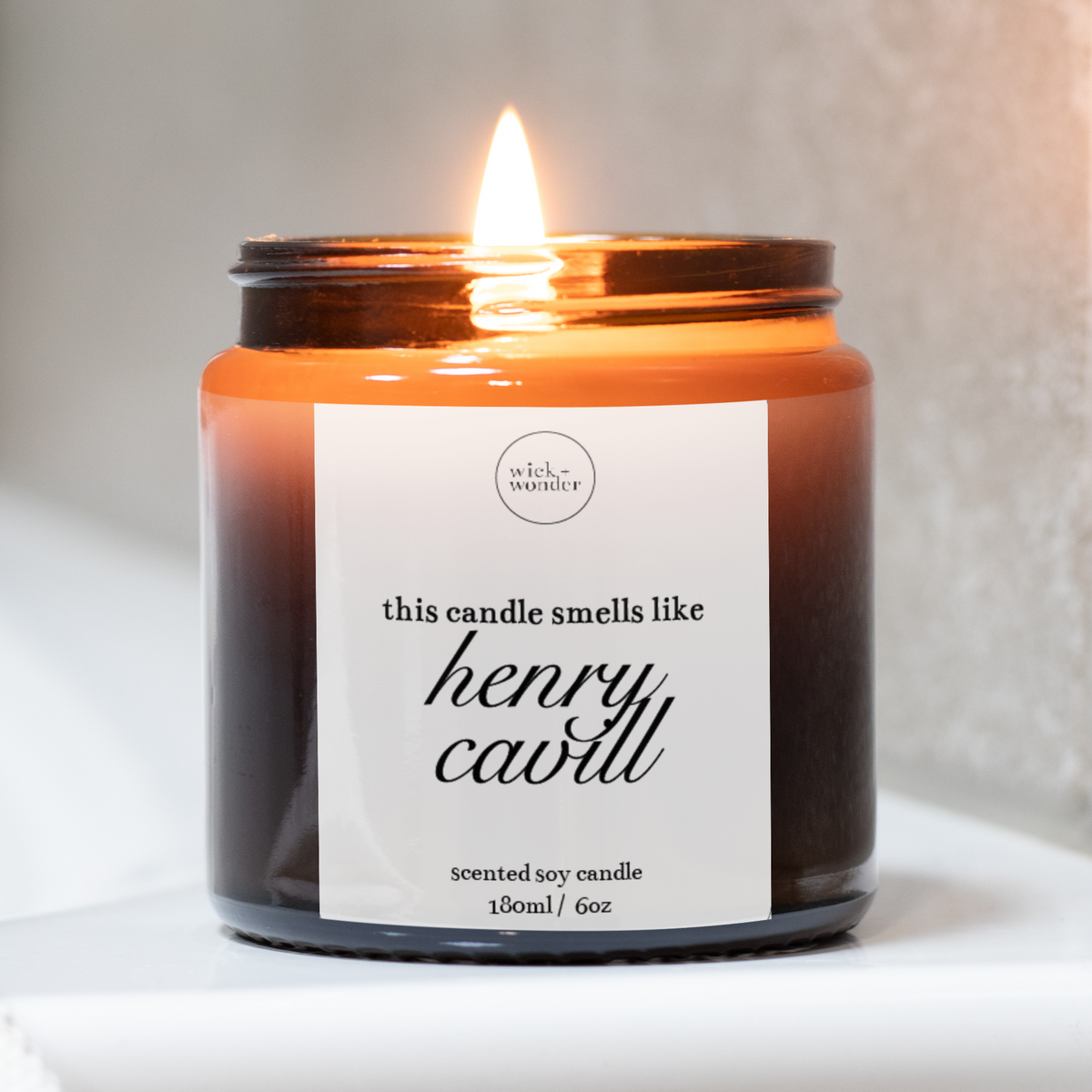 Smells Like Henry Cavill Candle, The Witcher Gifts, Celebrity Candles