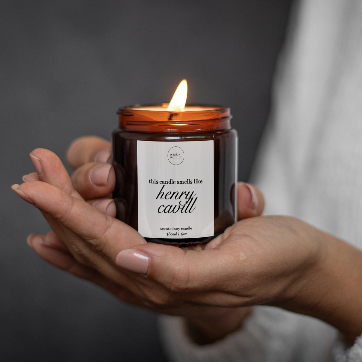 Smells Like Henry Cavill Candle, The Witcher Gifts, Celebrity Candles