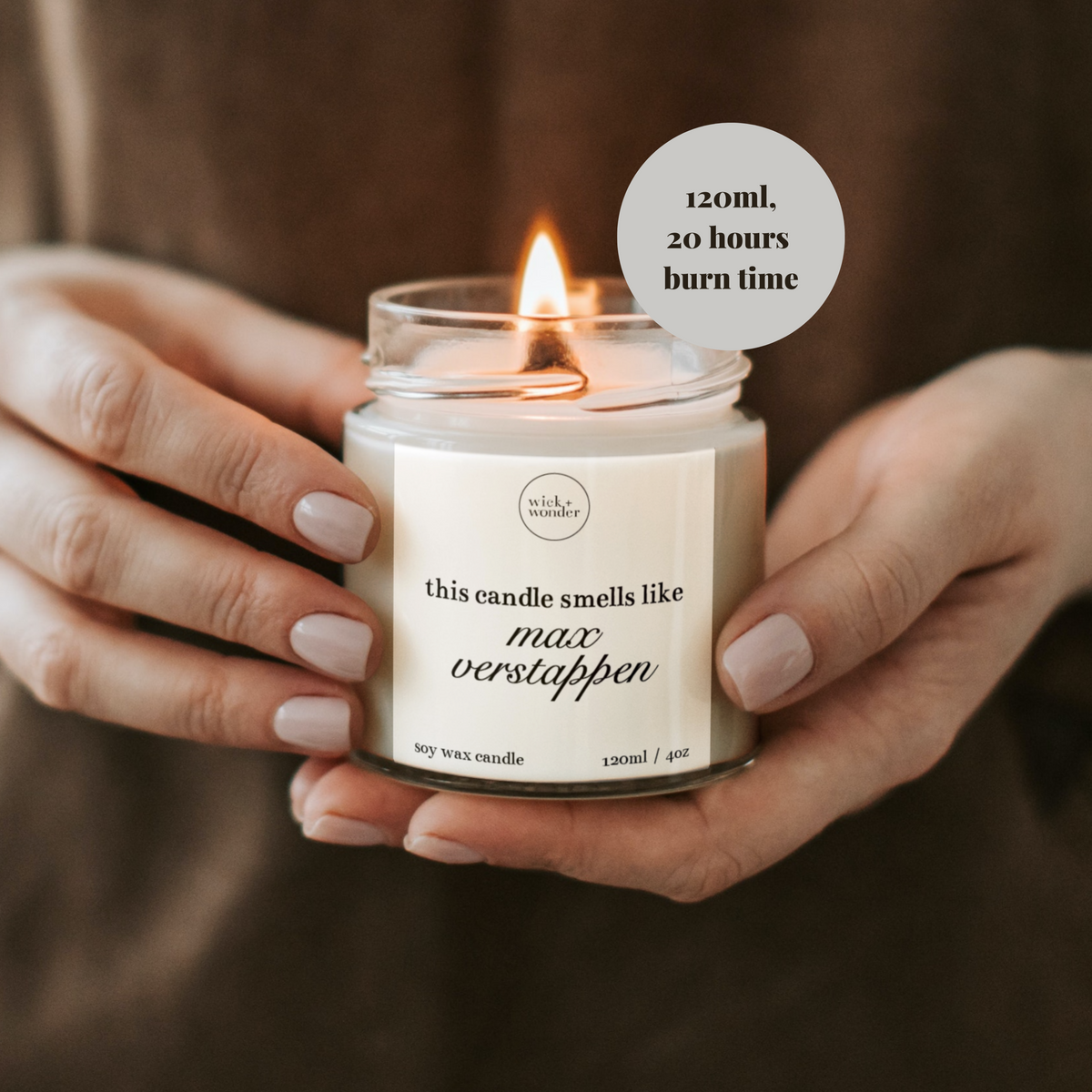 Smells Like Max Verstappen Candle, Formula One Gifts