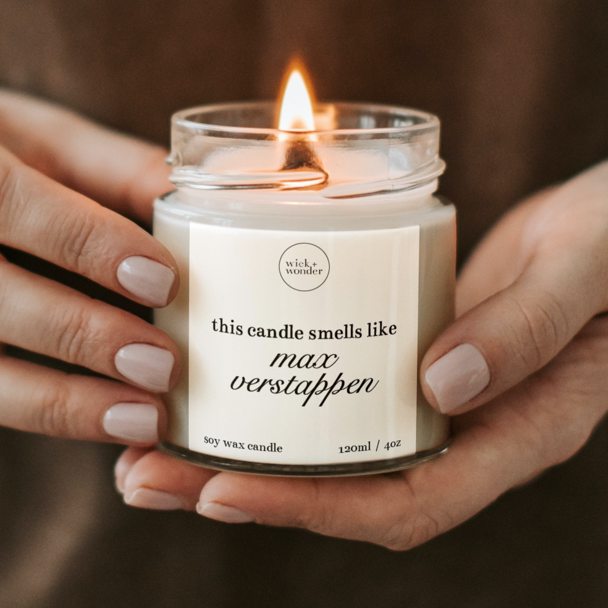 Smells Like Max Verstappen Candle, Formula One Gifts