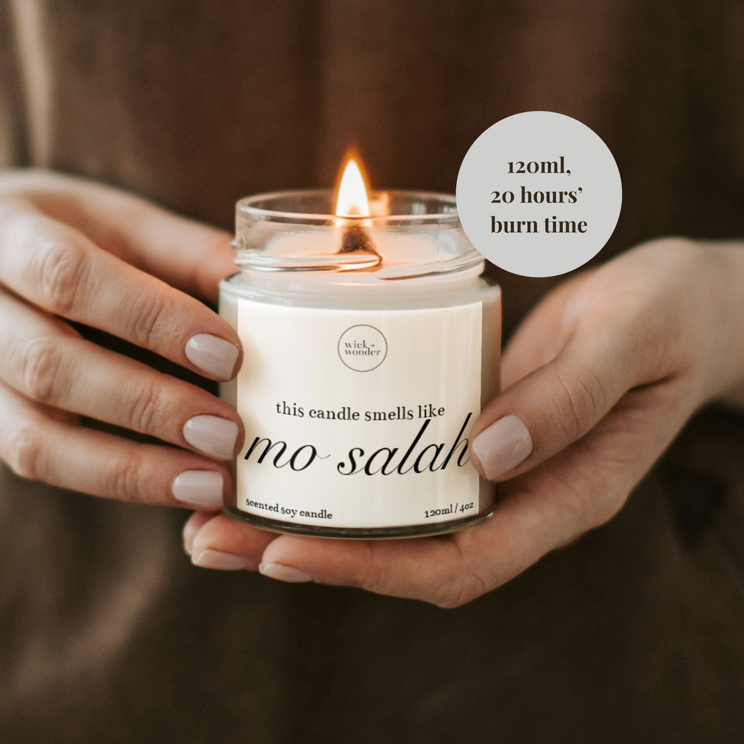 Mo Salah Candle, Liverpool Football Gifts