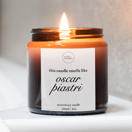 Oscar Piastri Candle, Formula One Gifts