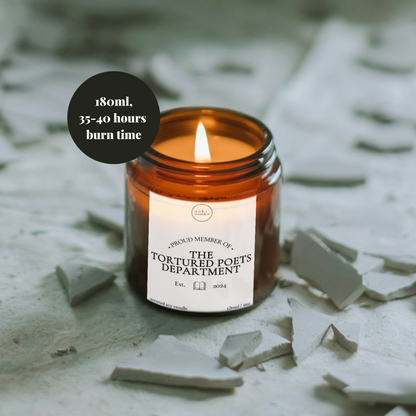 The Tortured Poets Department Candle, Taylor Swift Candle