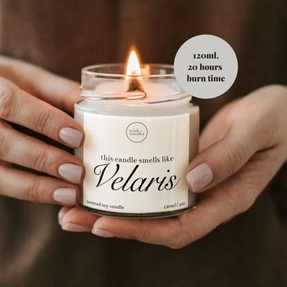 Velaris ACOTAR Candle, Book Lover Gifts