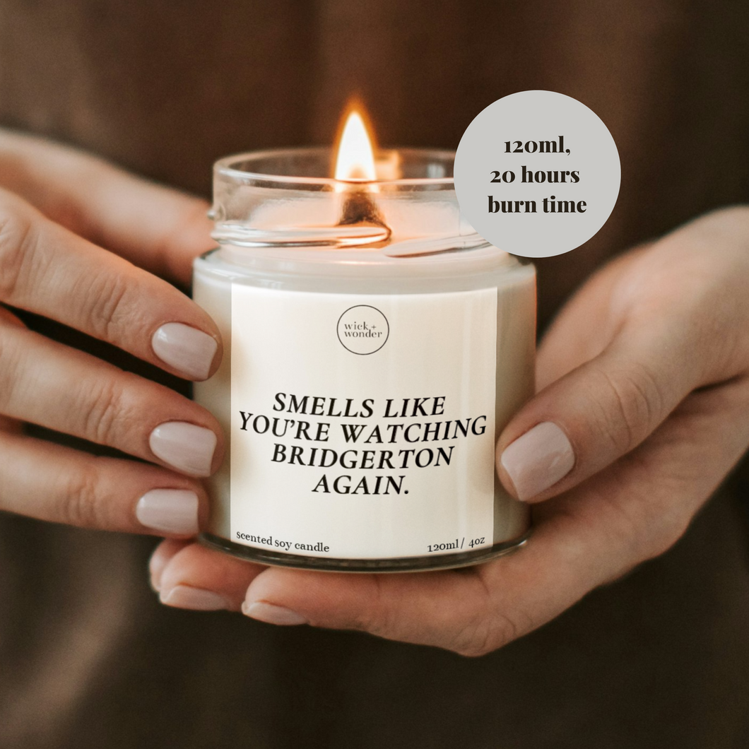 Bridgerton Candle Gift, Smells Like You're Watching Bridgerton Again